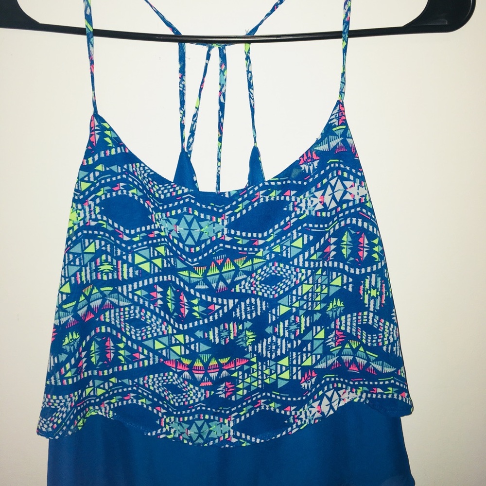 Fun in the sun blue top🦋